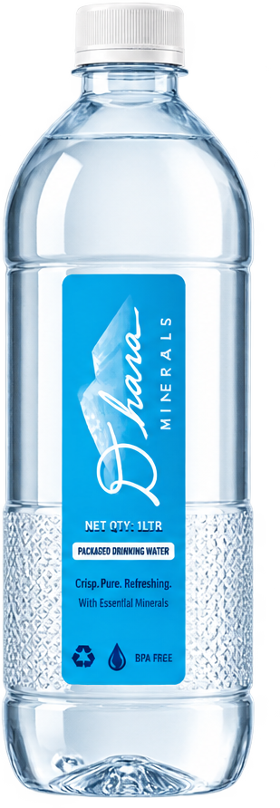 Dhara Minerals 1 LTR packaged drinking water bottle