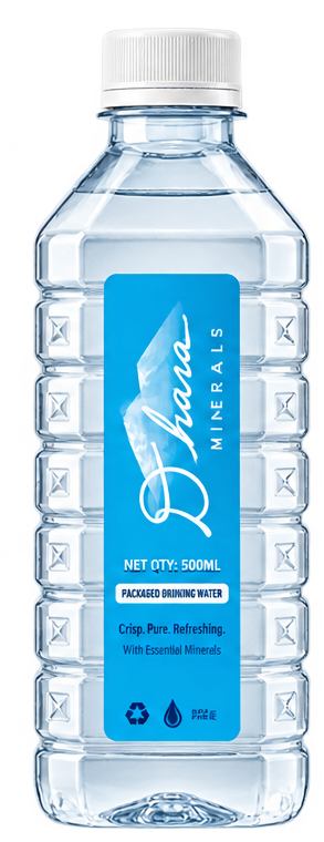 Dhara Minerals 500 ML packaged drinking water bottle
